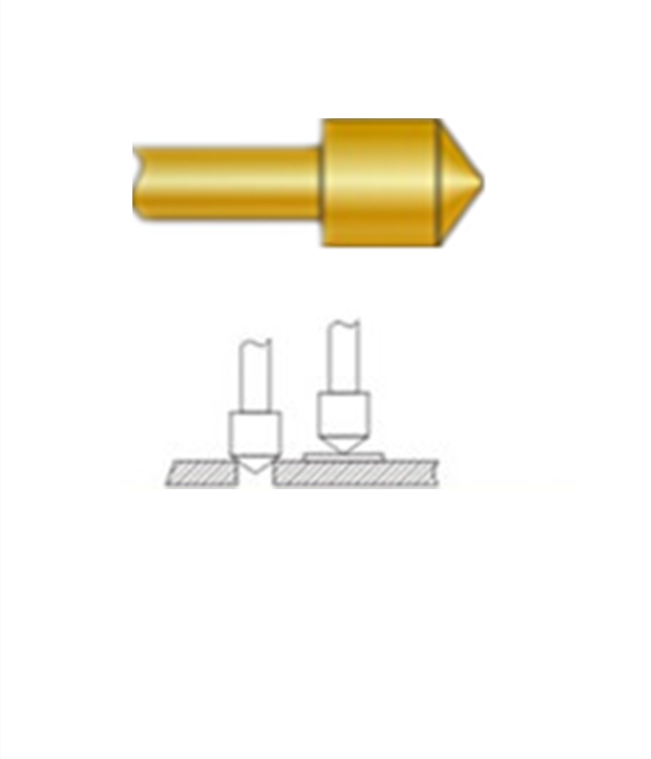 圓錐頭探針、探針用法圖、探針原理圖、測(cè)試探針圖片