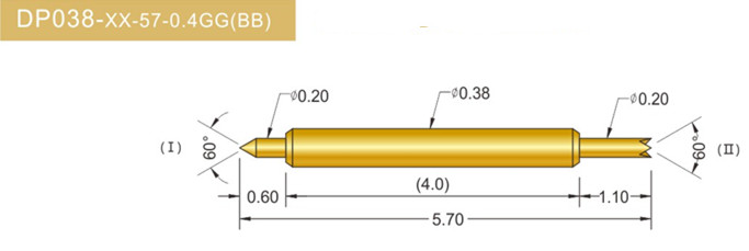 038雙頭探針、雙向探針探針、BGA雙頭探針、雙向彈簧探針、雙頭探針圖片