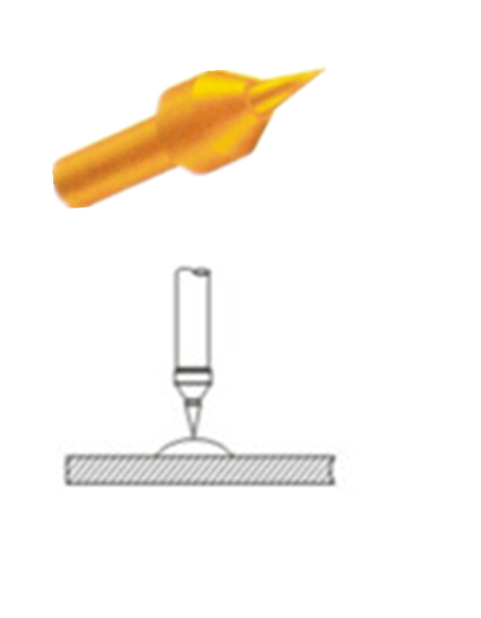 探針頭型、測(cè)試探針探針頭、探針頭部形狀、頂針頭