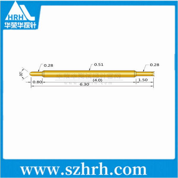 0.51-JU-6.3L ，華榮華雙頭測試探針廠家